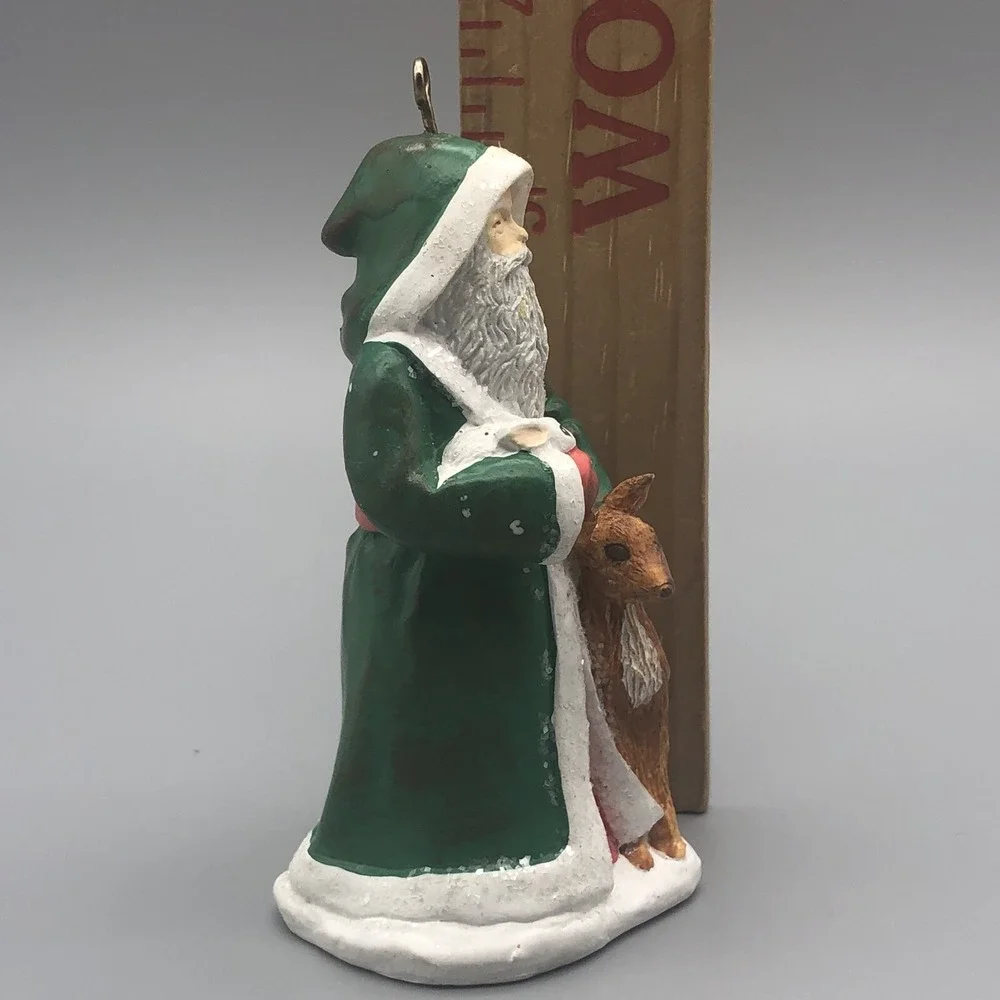 Vtg American Greetings Forget Me‎ Not 1995 Father Christmas Tree Ornament Santa